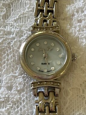 Jean Marc Silver-Tone Crystal Dial Women's Watch